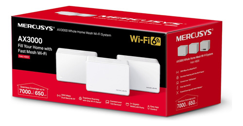Sistema Mesh Wifi 6 Para El Hogar Mercusys Halo H80x