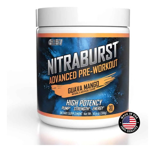 Giant Sports Nitraburst Advanced Pre Workout / Testo / 30 Sv