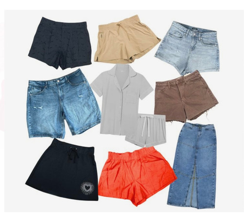 Lote De Ropa Mujer Y Juvenil Calor Nueva 150 Prendas Xs-g Varios