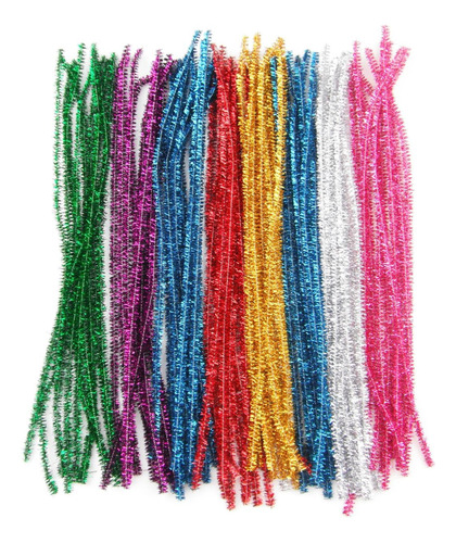 Todo Uno 100pcs Color Mezclado Glitter Sparkle Pipe Cle...