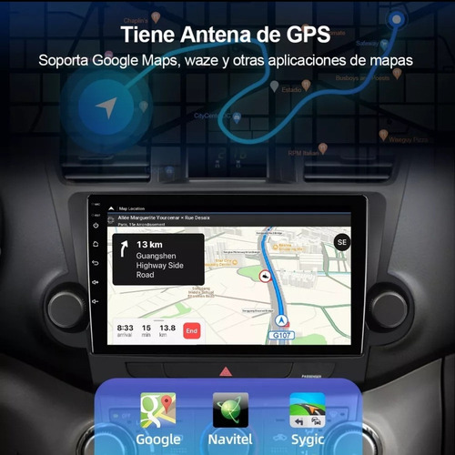 Estéreo De Pantalla Android Para Toyota Highlander 2008-2013