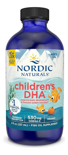Dha Nordic Naturals 237ml Children Ômega 3 Infantil Laranja