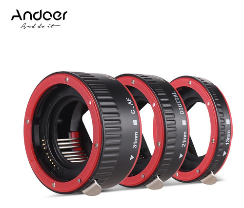 Andoer Auto Focus Af Macro Adaptador De Tubo De Extensión