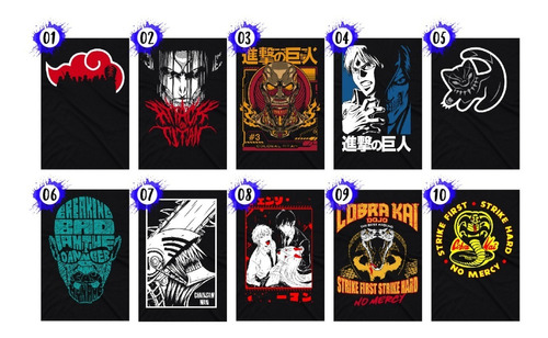 12 Pack Mayoreo Playeras Comics, Series Y Películas Fanstar