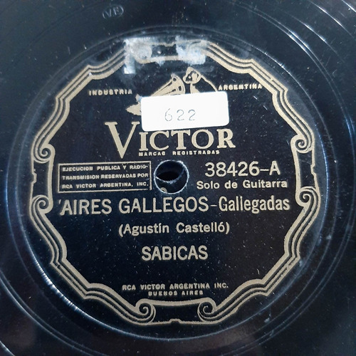 Pasta Sabicas Solo Guitarra Victor 38426 C173