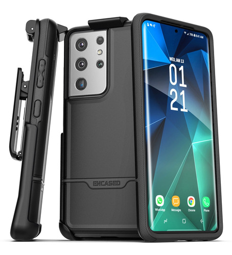 Funda Con Clip Para Samsung Galaxy S21 Ultra Uso Rudo