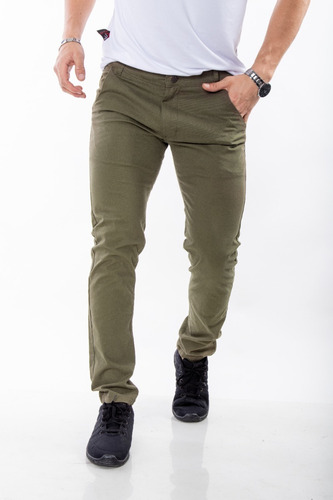 Pantalón Chino Gabardina Talle Especial - Colores Varios