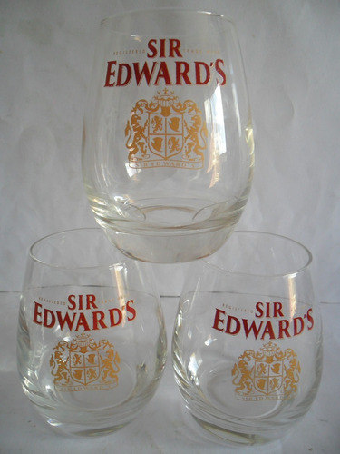 Vasos De Whisky Sir Edward's De Vidrio Cóncavos Lindo Diseño