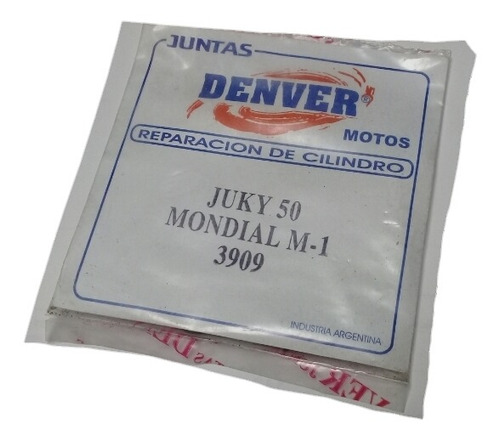 Juntas Cilindro Mondial M1 Juki 50 Denver Speed Moto