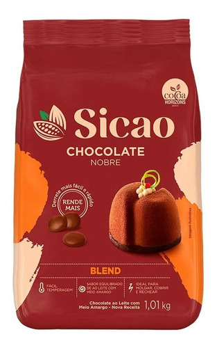 Chocolate Sicao nobre blend gotas 1,01kg
