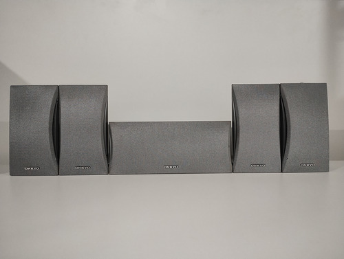 Kit 5 Caixas Acústica Onkyo Mod. Skf-340fscb C/ 120w Usada Cinza-escuro (Usado)