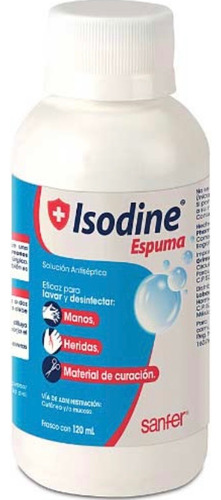 Solución Antiséptica Isodine Espuma Frasco Con 120ml