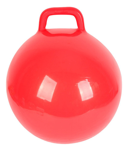 Pelota Saltarina Inflable De Color Puro Con Mango Para E [u]