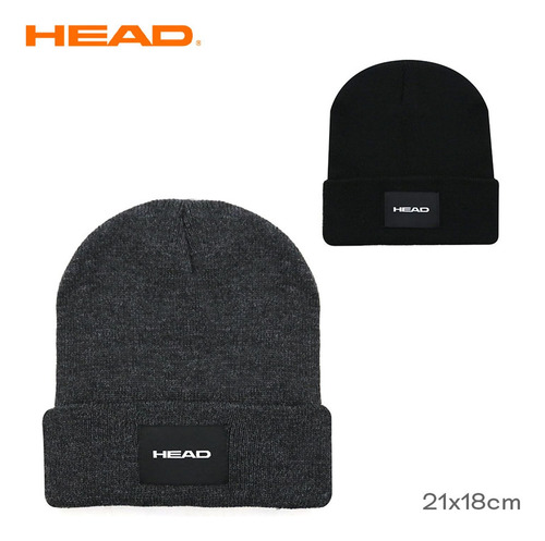 Gorro Head De Acrílico 100% Para Hombre Y Mujer - Gran Calce Hea 13823c.1 Negro Único Lisa