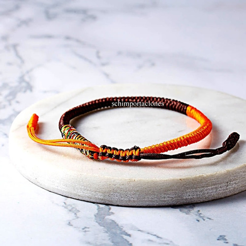 Imagen 3 de 7 de Nueva Pulsera Tibetana De La Suerte - Bicolor -