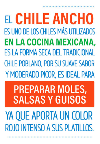 Chile Seco Verde Valle Ancho 75g