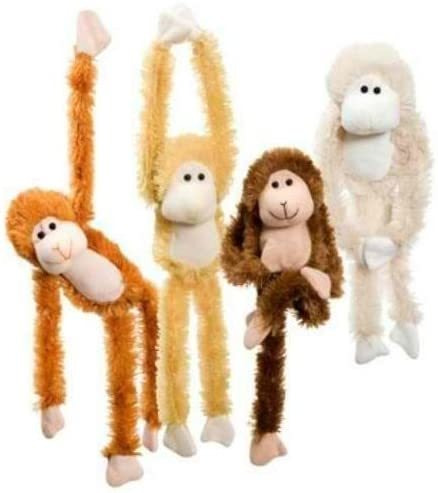 Fuzzy Friends - Mono De Peluche (4 Unidades, Color Naranja,