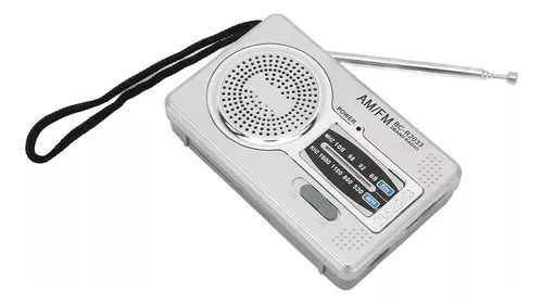 Radio AM FM portátil, pequeño transistor AM FM Radio de 5 W altavoz de  bolsillo con pilas para viajes de emergencia en el hogar