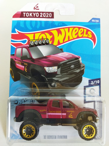 Hot Wheels 10 Toyota Tundra Olympic Tokyo 2020 Rojo 183/250