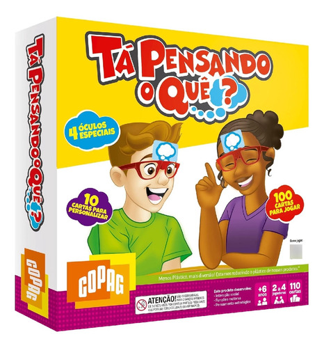 Jogo Ta Pensando O Que Com 4 Oculos Especiais Copag