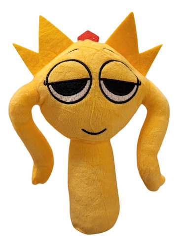 Peluche Sprunki Incredibox Roblox Terror Horror Personajes Corona Amarillo