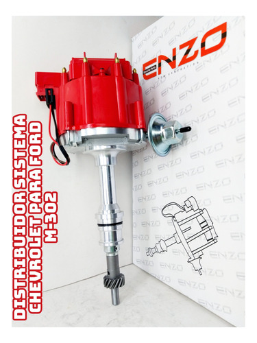 Distribuidor Cabeza Chevrolet Para Motor 302 8 Cilindros 