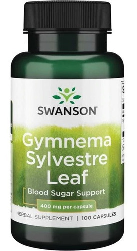 Hoja De Gymnema Silvestre 400 Mg Por Porción 100 Cápsulas