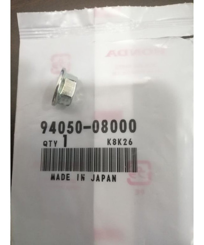 Imagen 2 de 3 de Tuerca Original Honda 8mm 8 Mm Con Flange Dax Econo Biz Xr