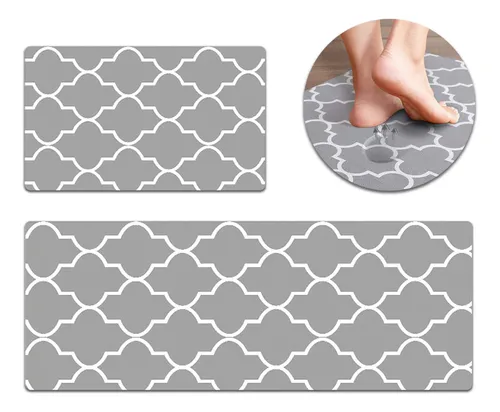 comprar Set 2 Alfombras P\u002F Cocina O Baño Pvc Tatami Acolchado El Rey