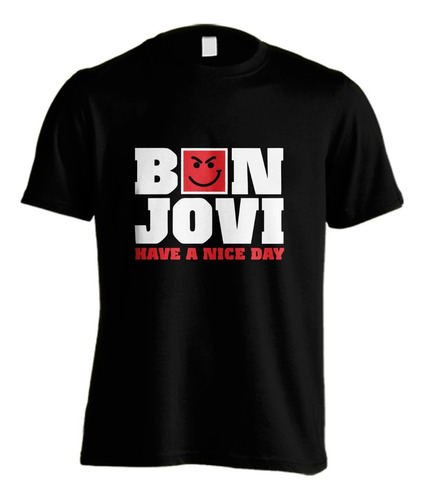 Remera Bon Jovi #01 Rock Artesanal Planta Nuclear