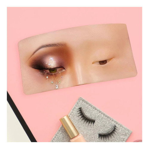 Tablero De Práctica De Maquillaje Facial De Silicona