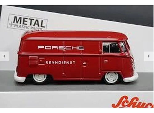 Carro  Vw T1 Lowrider Porsche 1/64 Red Disponible Ya