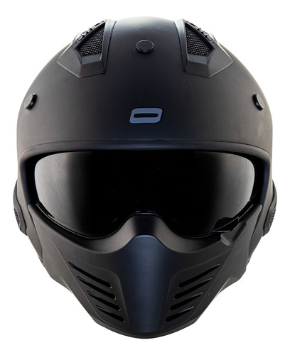 Capacete Norisk Darth Dark Darf Articulado Aberto Fechado *