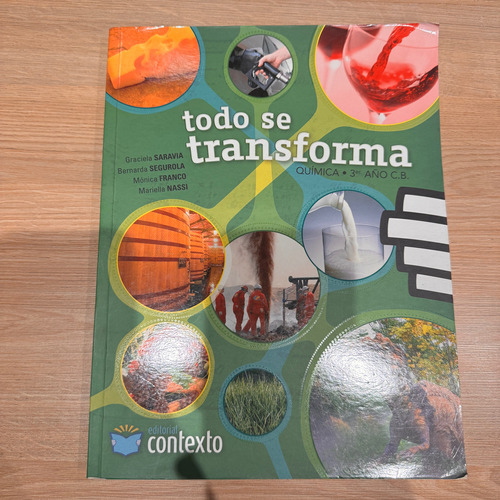 Libro Todo Se Transforma - Química 3ro - Editorial Contexto