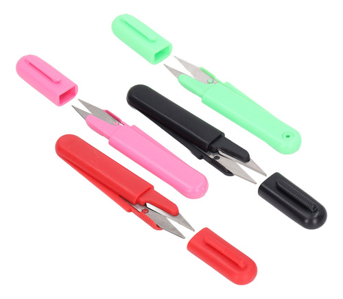 Tijeras Para Hilo, 4 Piezas, De Acero Inoxidable, Redondas,