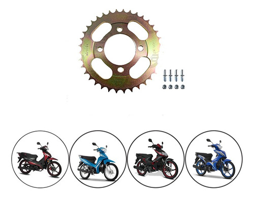 Sprocket Trasero 36t Con Birlos Italika Ar-110 2015 Rmb