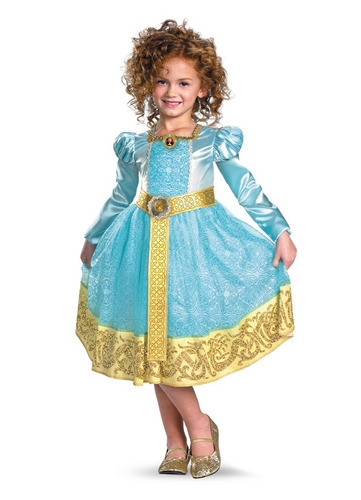 Disfraz Para Niña Merida Valiente Talla 7-8 Halloween