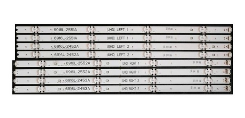 Tiras Led 49uh6500 - 49uh6100 Nuevas X8tiras