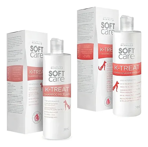 1 Shampoo Micelar K Treat + 1 Condicionador Ktreat Soft Care Frag...