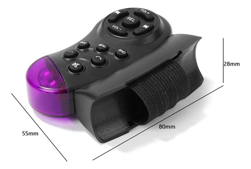 Mando Volante Radio Universal Inalámbrico - Control Multime
