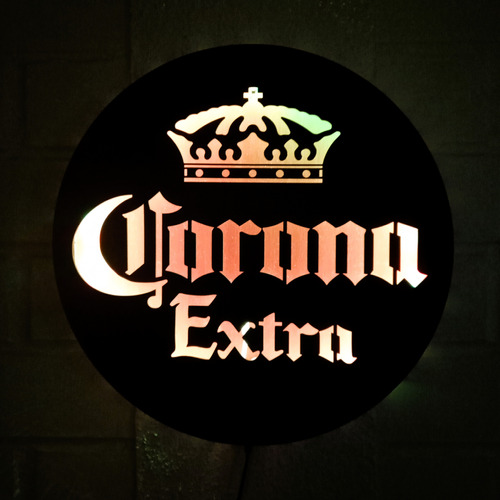 Cuadro Decorativo Corona Extra  Led