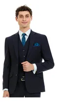 Comprar Saco Hombre Separates Slim Fit Liso Azul Vittorio Forti