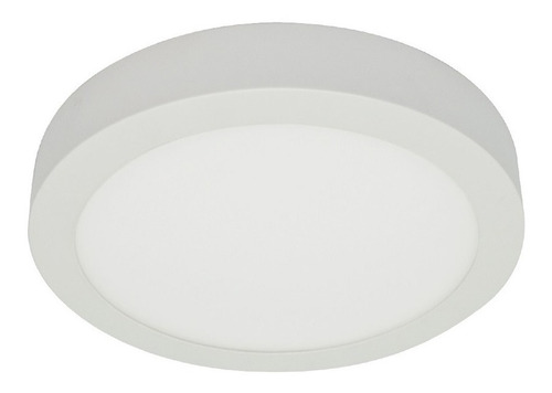 Lámpara Panel Led 24w Redondo De Sobreponer Luz Blanca