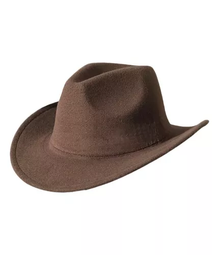 Sombrero Cowboy Fieltro De Paño Clasico Hombre Mujer Casual