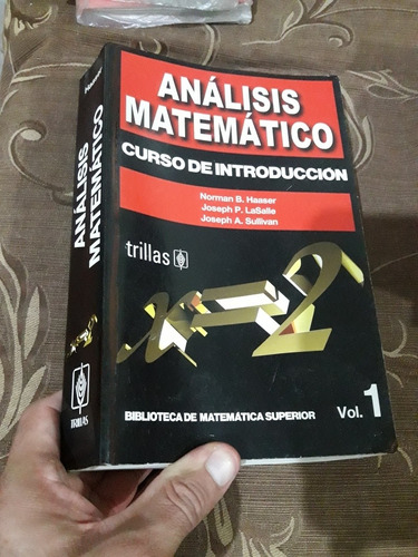 Libro Analisis Matematico Tomo 1 Haaser La Salle