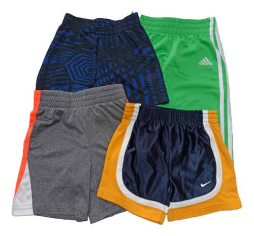 Set 2 Shorts Deportivos Niños T 3-6 18 24 Nike adidas Garani