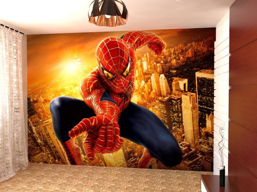 Vinilos Decorativos Pared Infantil Hombre Araña Autoadhesivo