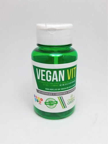 Vegan Vit X30 Caps- Original Green 100% Vegano 