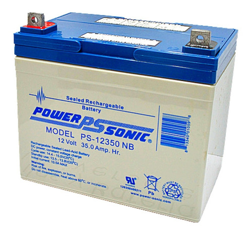 Imagen 5 de 7 de 2 Baterías De Silla De Ruedas Eléctrica Ps12350 12 Volts 35a
