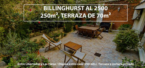 Venta Duplex 250m Con Patio Estilo Casa Palermo Chico Seg Y Cochera